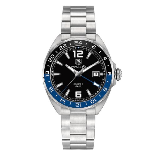 TAG Heuer Formula 1 Calibre 7 GMT 41 Stainless Steel / Black / Bracelet